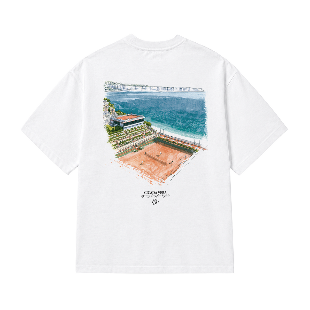 Clay Court T-shirt White